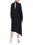 Back View - Click To Enlarge - TIBI - Cutout back buckled mock neck dress