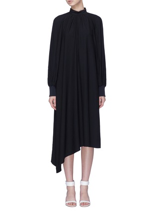 Main View - Click To Enlarge - TIBI - Cutout back buckled mock neck dress