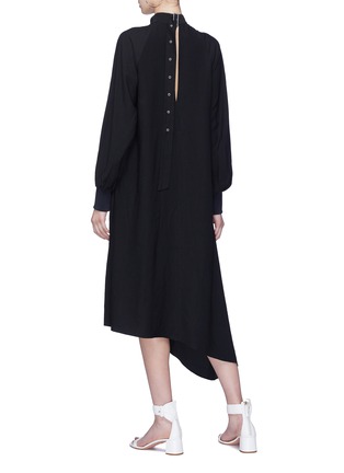Figure View - Click To Enlarge - TIBI - Cutout back buckled mock neck dress