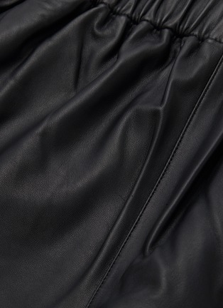  - TIBI - 'Tissue' leather shorts
