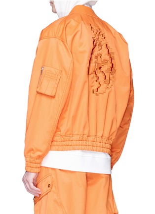 Back View - Click To Enlarge - FENG CHEN WANG - Horse embroidered twill bomber jacket