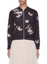Main View - Click To Enlarge - NEEDLE & THREAD - Butterfly rose embroidered bomber jacket