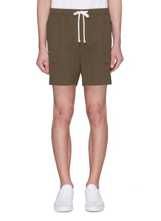 Main View - Click To Enlarge - THEORY - 'Santo' patch pocket shorts