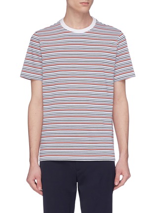 Main View - Click To Enlarge - THEORY - 'Classic' mix stripe T-shirt