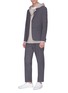 Figure View - Click To Enlarge - THEORY - 'Logan' wool blend pants