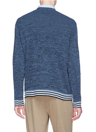 Back View - Click To Enlarge - THEORY - 'Canelos' stripe hem cardigan