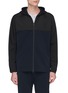 Main View - Click To Enlarge - THEORY - Panelled zip hoodie