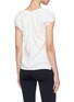 Back View - Click To Enlarge - HELMUT LANG - Pleated cap sleeve top