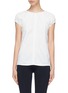 Main View - Click To Enlarge - HELMUT LANG - Pleated cap sleeve top