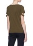 Back View - Click To Enlarge - HELMUT LANG - Cutout sleeve T-shirt