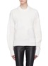 Main View - Click To Enlarge - HELMUT LANG - 'Military Grunge' distressed patchwork oversized sweater