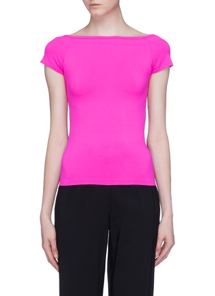 Main View - Click To Enlarge - HELMUT LANG - Seamless boat neck T-shirt