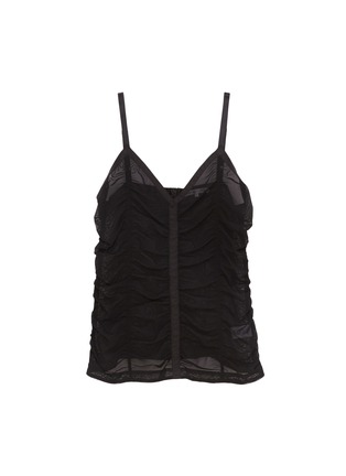 Main View - Click To Enlarge - HELMUT LANG - Ruched mesh camisole top