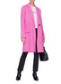 Figure View - Click To Enlarge - HELMUT LANG - Double-faced wool-cashmere melton coat