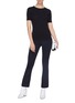 Figure View - Click To Enlarge - HELMUT LANG - Cropped flared leggings