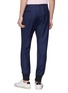 Back View - Click To Enlarge - PAUL SMITH - Wool houndstooth jogging pants