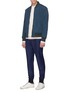 Figure View - Click To Enlarge - PAUL SMITH - Wool houndstooth jogging pants