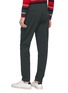Back View - Click To Enlarge - PAUL SMITH - Pleated cotton-linen pants