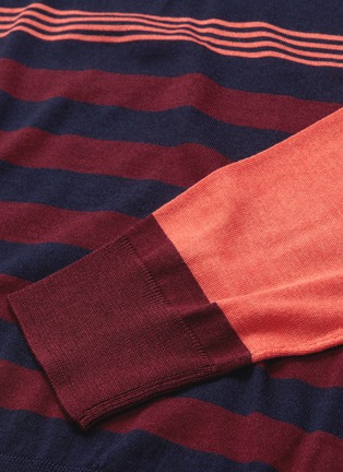  - PAUL SMITH - Colourblock sleeve stripe sweater