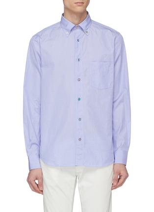 Main View - Click To Enlarge - PAUL SMITH - Musical graphic button shirt