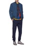 Figure View - Click To Enlarge - PS PAUL SMITH - Zip cuff panelled sweatpants