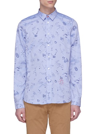 Main View - Click To Enlarge - PS PAUL SMITH - 'Paul's Sketchbook' print shirt