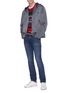 Figure View - Click To Enlarge - PS PAUL SMITH - Staggered stripe sweater
