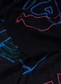 Detail View - Click To Enlarge - PAUL SMITH - Doodles embroidered wool scarf