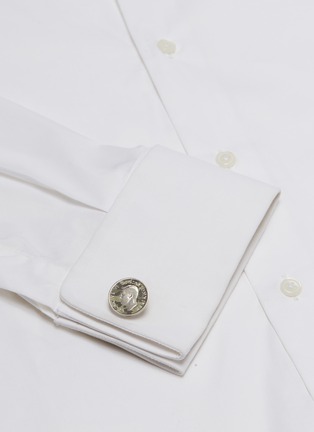 Detail View - Click To Enlarge - PAUL SMITH - Camouflage coin cufflinks