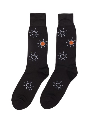 Main View - Click To Enlarge - PAUL SMITH - 'Sun Doodle' intarsia socks