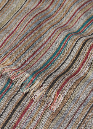 Detail View - Click To Enlarge - PAUL SMITH - Signature stripe wool scarf