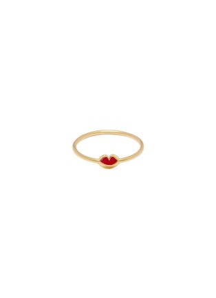 Main View - Click To Enlarge - RUIFIER - 'Orbit Infinity Lips' 18k yellow gold vermeil ring