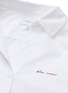  - CURRENT/ELLIOTT - 'The Edie' detachable hem slogan embroidered shirt