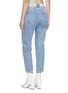 Back View - Click To Enlarge - CURRENT/ELLIOTT - 'The Vintage' slogan print cropped jeans