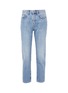 Main View - Click To Enlarge - CURRENT/ELLIOTT - 'The Vintage' slogan print cropped jeans