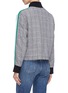 Back View - Click To Enlarge - CURRENT/ELLIOTT - 'The Dassen' stripe sleeve check plaid linen jacket