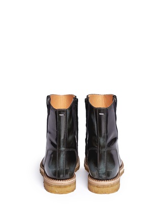 Back View - Click To Enlarge -  - Burnished leather ankle boots