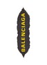 Detail View - Click To Enlarge - BALENCIAGA - Logo plate polka dot print silk scarf