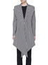 Main View - Click To Enlarge - TOME - Scarf lapel gingham check cropped blazer