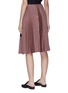 Back View - Click To Enlarge - TOME - Pleated stripe skirt