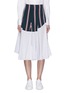 Main View - Click To Enlarge - TOME - Mix stripe panelled flared skirt
