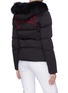 Back View - Click To Enlarge - FENDI SPORT - 'Open Your Heart' fox fur collar down ski jacket