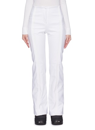 Main View - Click To Enlarge - FENDI SPORT - Velvet stripe zip cuff ski pants
