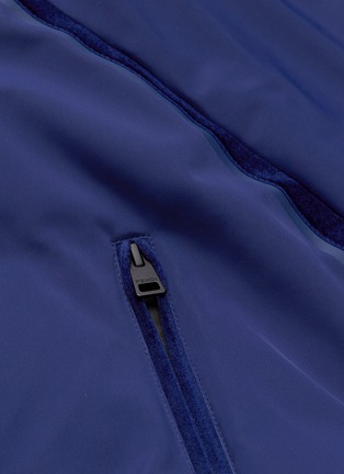  - FENDI SPORT - Logo patch stripe hooded ski down jacket
