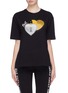 FENDI SPORT - 'Open Your Heart' graphic appliqué T-shirt