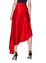 Back View - Click To Enlarge - MONSE - Split asymmetric ruffle satin skirt