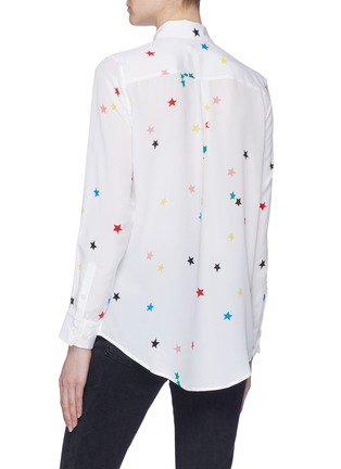 Back View - Click To Enlarge - EQUIPMENT - 'Essential' star print silk crepe shirt