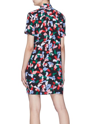 Back View - Click To Enlarge - EQUIPMENT - 'Mirelle' floral print short sleeve silk shirt dress