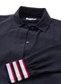 Detail View - Click To Enlarge - EQUIPMENT - 'Felix' stripe cuff silk crepe shirt dress