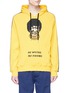 Main View - Click To Enlarge - 8-BIT - 'Bruce Lee' rubber appliqué hoodie